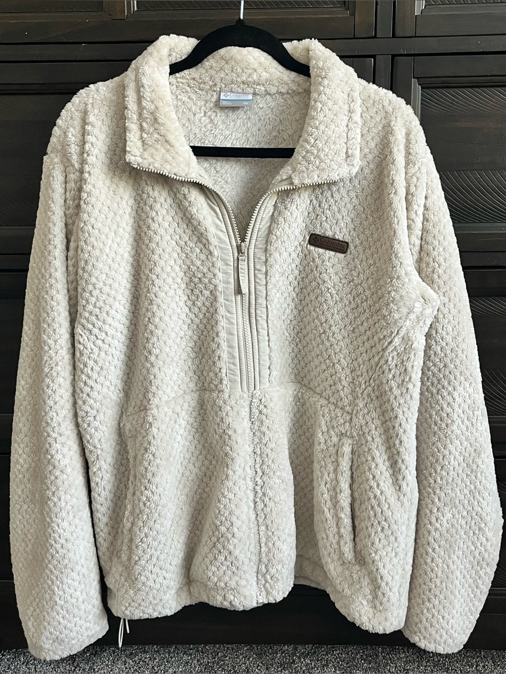 Columbia Women's Cream Half-Zip Fleece Jacket